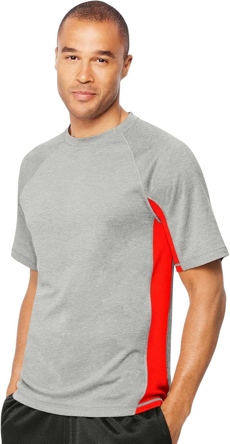 Hanes Sport Men's X-Temp Performance Training T-Shirt at  Men’s Clothing store