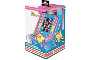 My Arcade Ms. Pac-Man Micro Player Pro: Officially Licensed 6.75" Mini Arcade Machine, Retro Games