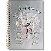 huester God Says You Are Christian Notebook Journal, Floral Bible Journal for Women, Prayer Notebooks for Note Taking, Inspirational Christian Gifts for Women Hardcover Spiral Notebook, 5.5x8.3 Inch 748-HL-Book