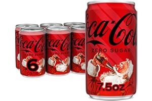Coke Zero Sugar Mini-Can 7.5 fl oz, 6 Pack (Package May Vary)