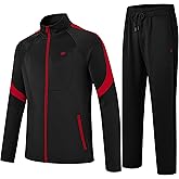 MoFiz Men's Tracksuits Sweatsuits for Men Athletic Set 2 Piece Track Suits Jogging Casual Warm Up Full Zip Running Sports