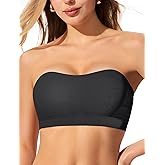 ProKloud Strapless Push Up Bras for Women Wireless Bandeau Bra Non-Slip Silicone Tube Top Padded Convertible Bralette