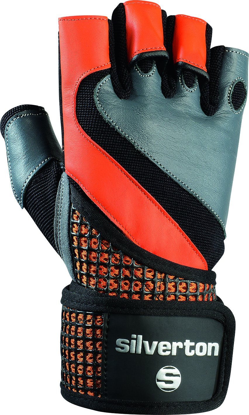 Silverton Power Grid Gloves, Unisex, 43850XL, schwarz/Orange/Grau, XL