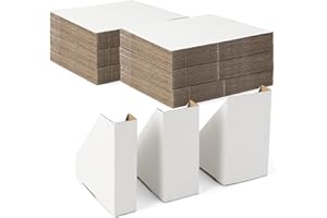 Frametory 100 Pack Picture Frame Corner Protectors for Moving & Shipping - Adjustable Cardboard Guards -White Edge Protector (Fits 1", 1.5", 2.1" Frames)