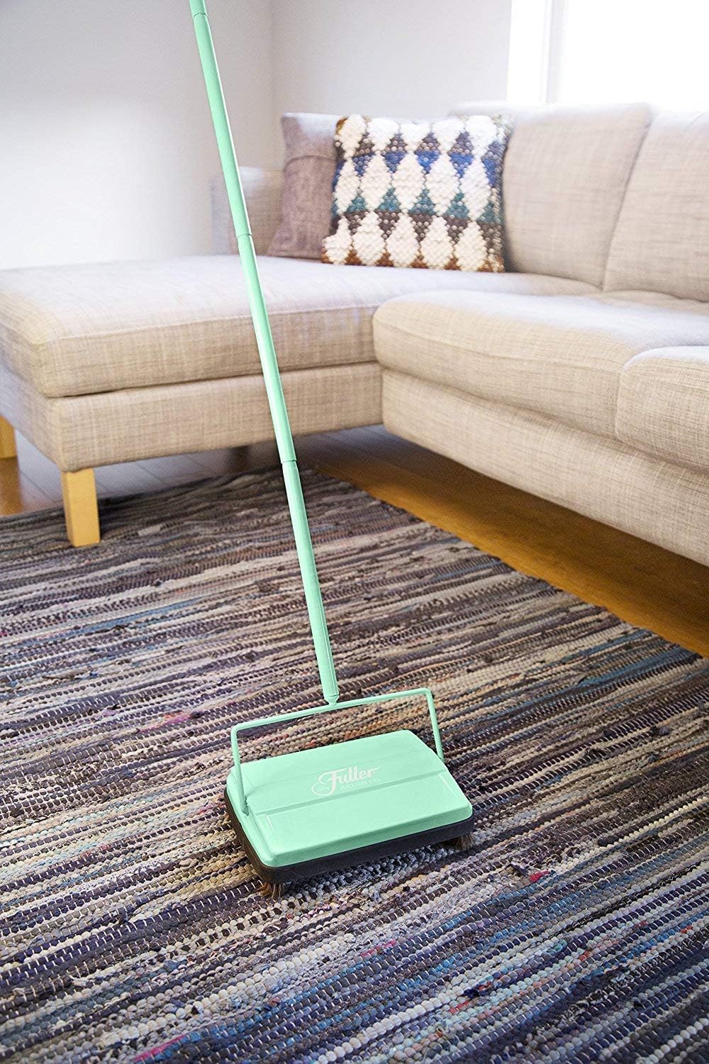 Renewed Fresh Mint Fuller Brush Electrostatic Carpet & Floor Sweeper 9