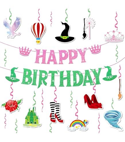 Wicked Wizard Happy Birthday Banner – 15 Panels + 2 End Pieces – Wizard-Themed Party Decorations - View #13