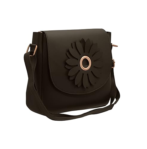 TAP FASHION Fancy Stylish PU Leather Womens Sling Bag with Adjustable Strap for Ladies and Girls