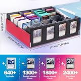 UAONO Trading Card Storage Box Commander Display 2400+ Deck Box PU Leather view 3