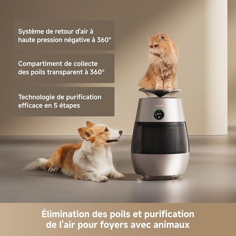 AP10 Purificateur d'air pour animaux, Moins de poils, plus de fun