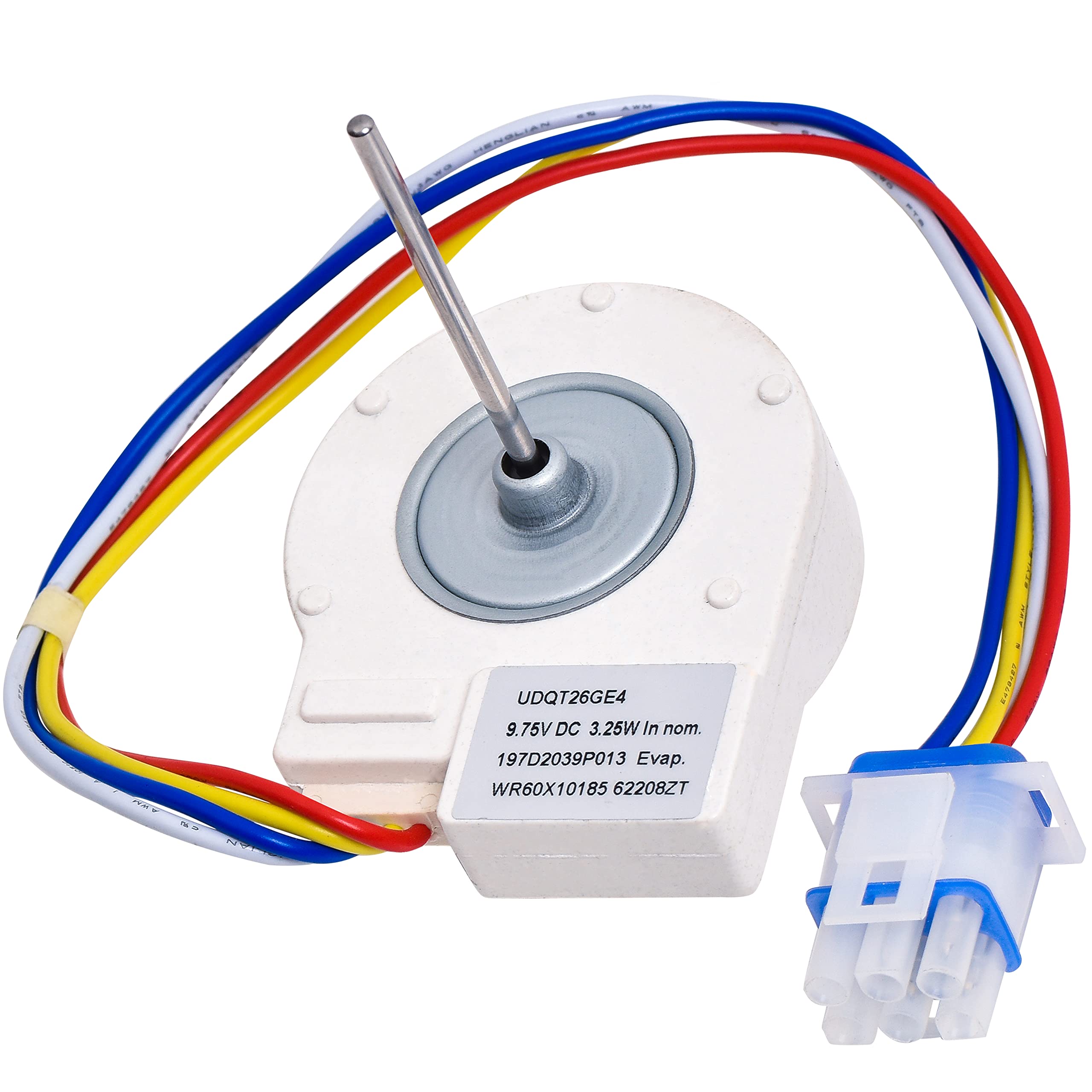 Photo 1 of BlueStars WR60X10185 Evaporator Fan Motor for G.E & Hotpoint Refrigerators - Replaces WR23X10353 WR23X10355 WR23X10364 PS1019114 AP3875639 WR60X10043 WR60X10154