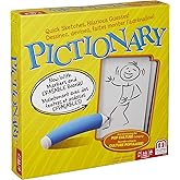 Mattel Games Pictionary Board Game, Drawing Game for Kids, Adults and Game Night with Dry Erase Markers and Boards