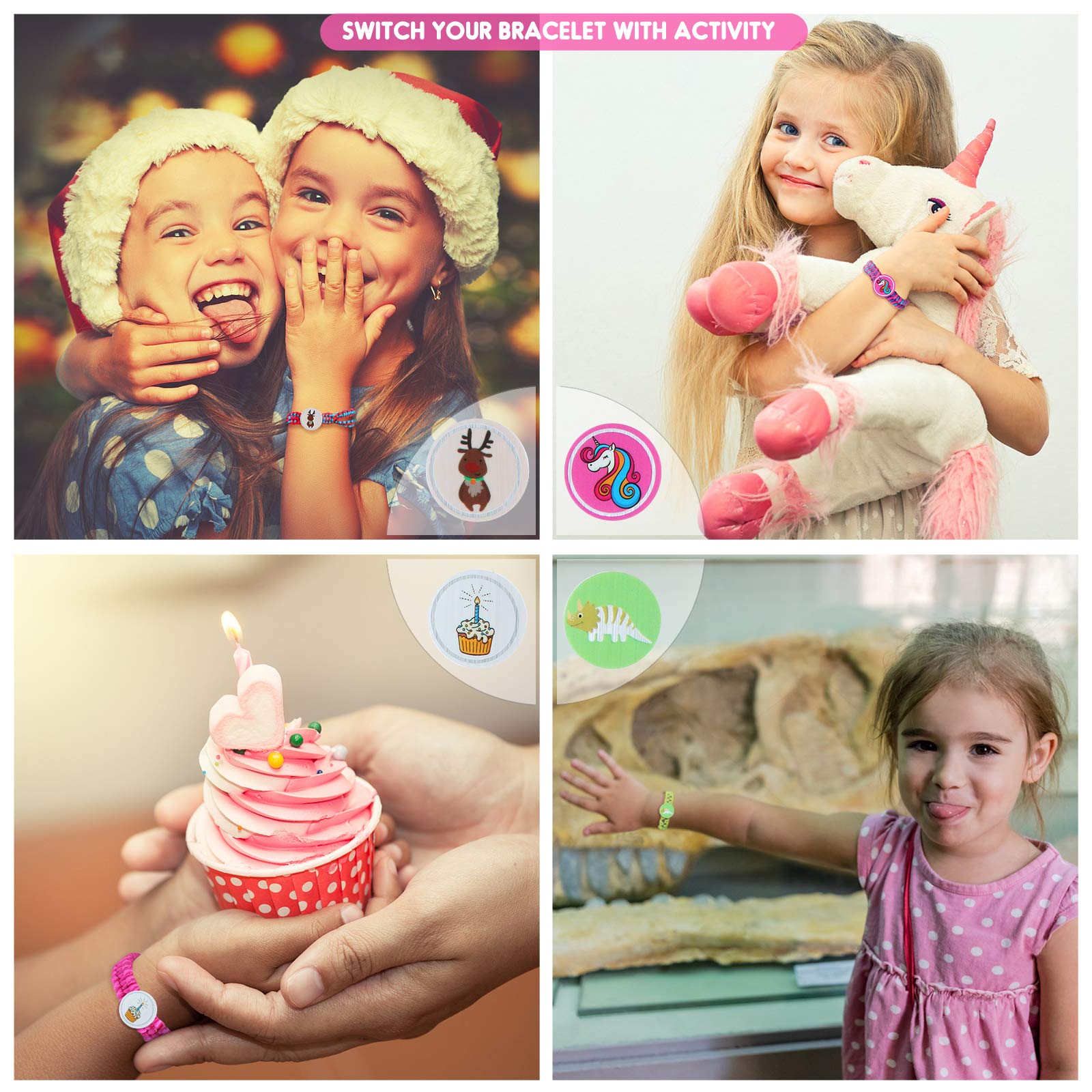 GILI Friendship Bracelets Refill Pack with 15 Latest Theme Stickers, Art and Crafts Toys for Girls Age 6, 7, 8, 9, 10, 11, 12, DIY Christmas and Birthday Gifts for 8-12 Year Old Kids and Teen Girls