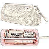 Leudes Hair Tools Travel Bag for Shark Flexstyle Carrying Case Portable Shark Hair Air Wrap Dryer Case Waterproof Dustproof Flat Curling Iron Travel Organizer (Beige)