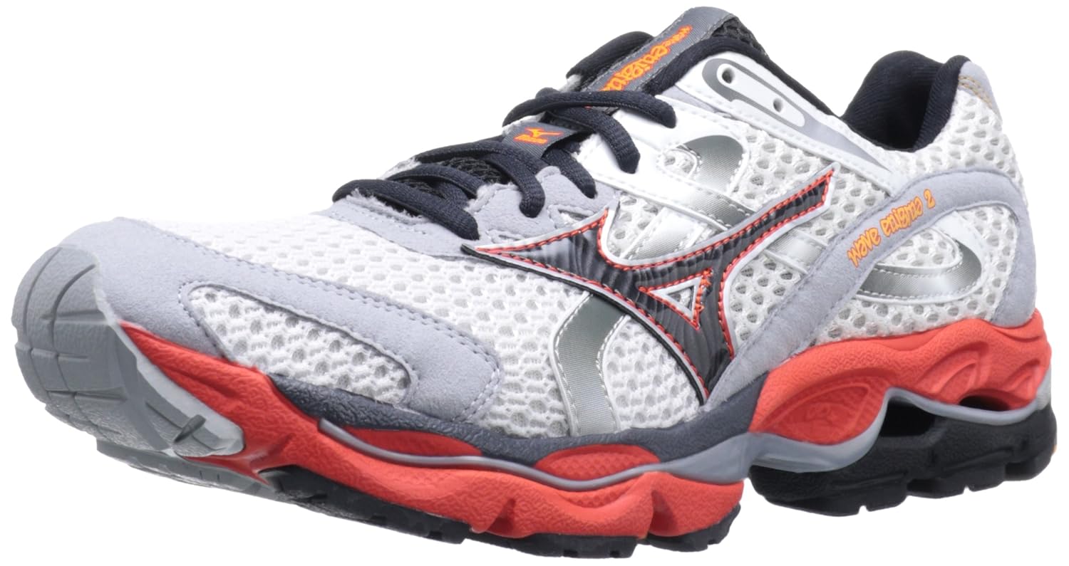 Buy Mizuno Men's Wave Enigma 2 Running Shoe, White/Anthracite/Orange, 11 D US at Amazon.in