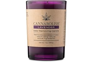 Cannabolish Lavender Smoke Odor Eliminating Candle, 7 oz, Natural Ingredients
