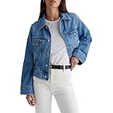AG Jeans Women's Isa Cropped Trucker Jacket, Flashback