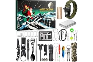 VENPOW Survival Kit Advent Calendar 2025-24 Days Christmas Countdown Calendar for Teenagers and Adults, Suitable for Outdoor Camping, Hiking, and Adventure