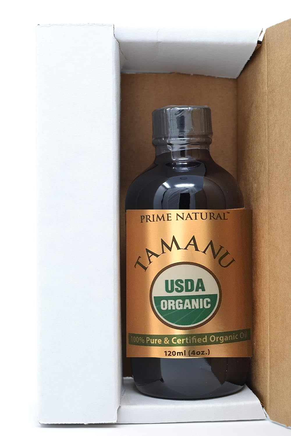 Prime Natural Organic Tamanu Oil - Cold Pressed, Unrefined, Virgin (4oz / 120ml) for Hair, Nails, Skin Care: Beauty