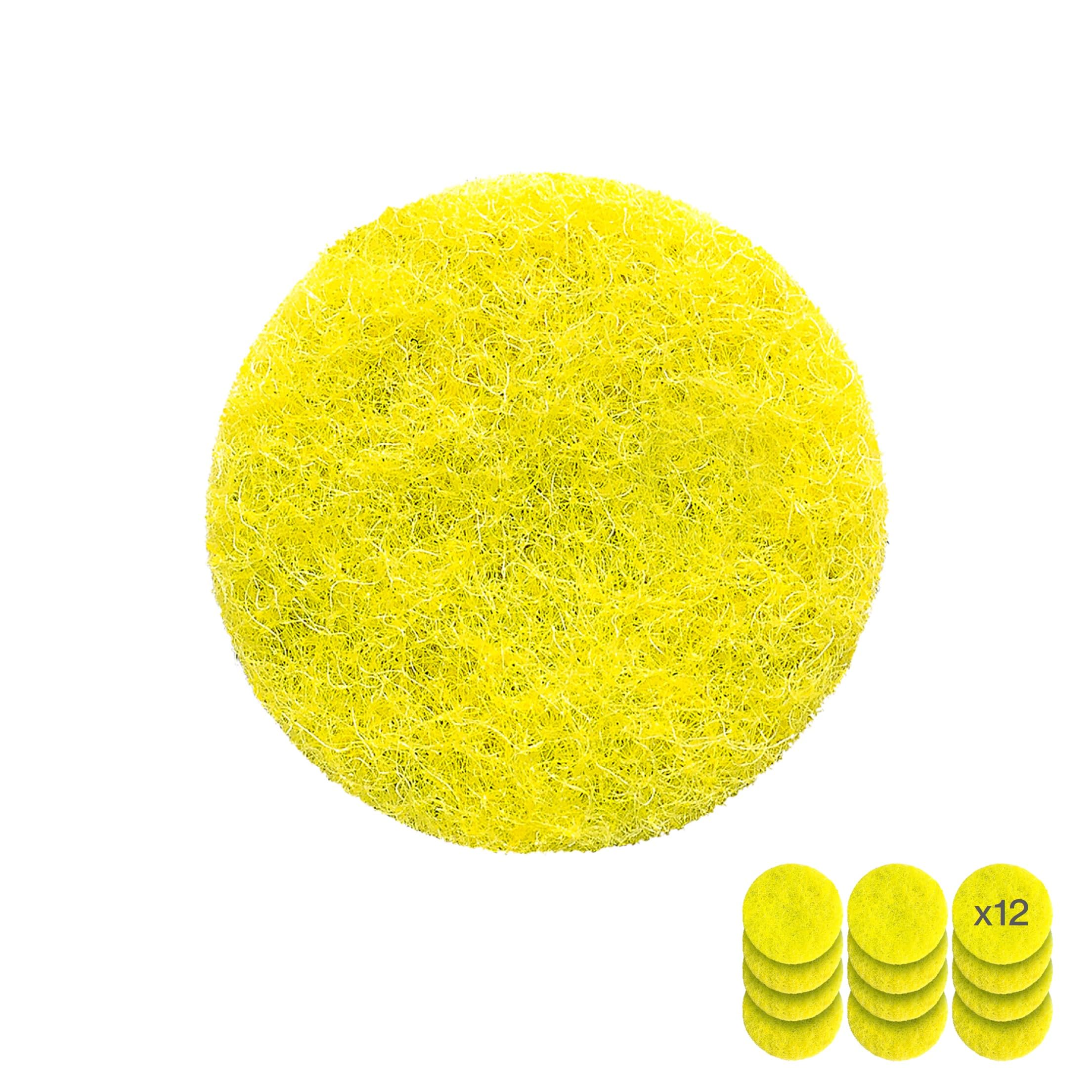 SonicScrubber Scouring Pads - Replacement Electric Scrubbing Brush Scouring Pads (Non-Scratch x 12)