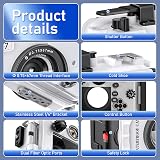 Sea frogs Camera Housing Olympus TG-7 Waterproof Underwater Case 60m Red Filter view 4