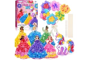 ZOOI Poke Art Kits, Arts and Crafts for Kids 4-6, Pretty Pretty Princess Game, Poke in Crafts for Kids Ages 4-8, Birthday Gifts for 4, 5, 6, 7, 8 Year Old Girl Toys Age 6-8 Art Kits