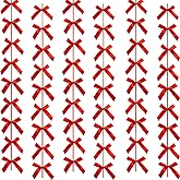 Red Ribbon Bow Hanging Garland for Baby Shower Red Bow Party Decorations Girls Bow Birthday Decoration Wedding Valentine's Day Mother's Day Party Room Décor 6pcs