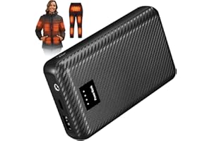 SAN MOOLIAS san nolisa Power Bank, 7.4v Battery Pack for Heated Jacket/Vest/Coat, 16000mAh Power Bank with Type-C DC Port (Not Including Heated Clothing)