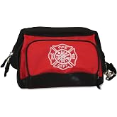 Lightning X Products Fireman's All-Purpose Wide Mouth Toiletry/Personal Tool Bag for Shift Firefighter with Maltese Cross