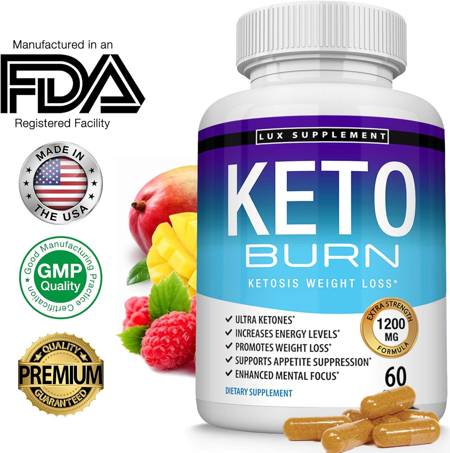 Keto Burn Pills Ketosis Weight Loss 1200 Mg Ultra Advanced Natural