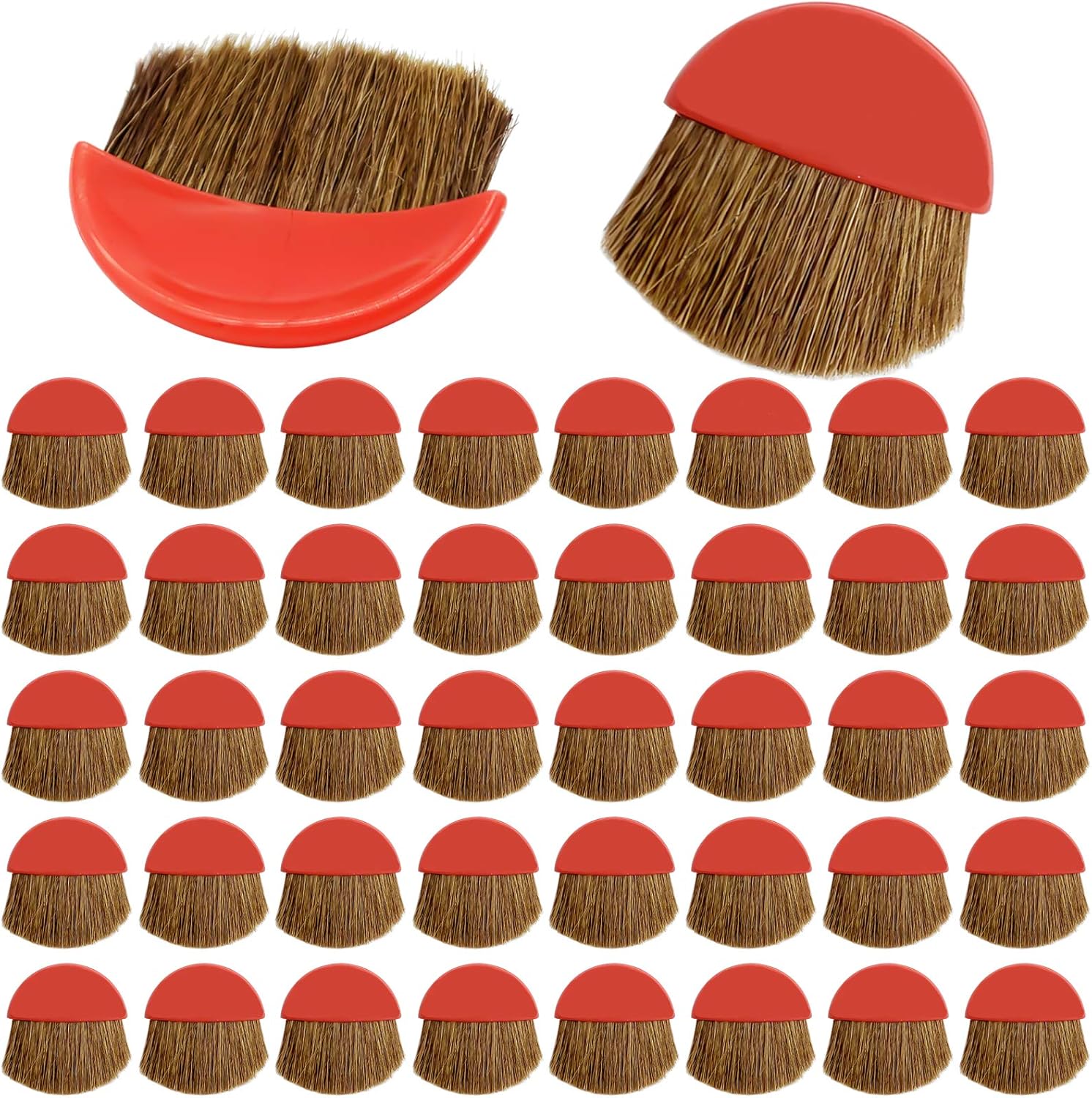 changsha 40 Pcs Taklon Paint Brush Applicator, Artist Drawing Brush, Small Paint Brushes Set for Acrylic, Watercolor, Oil Paint, Varnishes, Furniture Brush Cleaner (Red, 40)