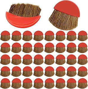 changsha 40 Pcs Taklon Paint Brush Applicator, Artist Drawing Brush, Small Paint Brushes Set for Acrylic, Watercolor, Oil Paint, Varnishes, Furniture Brush Cleaner (Red, 40)