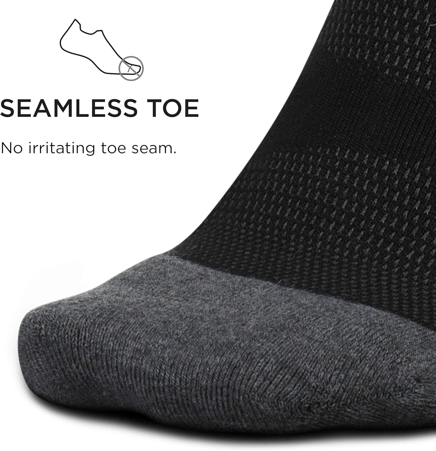 Feetures Unisex Elite Max Cushion No Show Tab Sock Block at  Men’s Clothing store