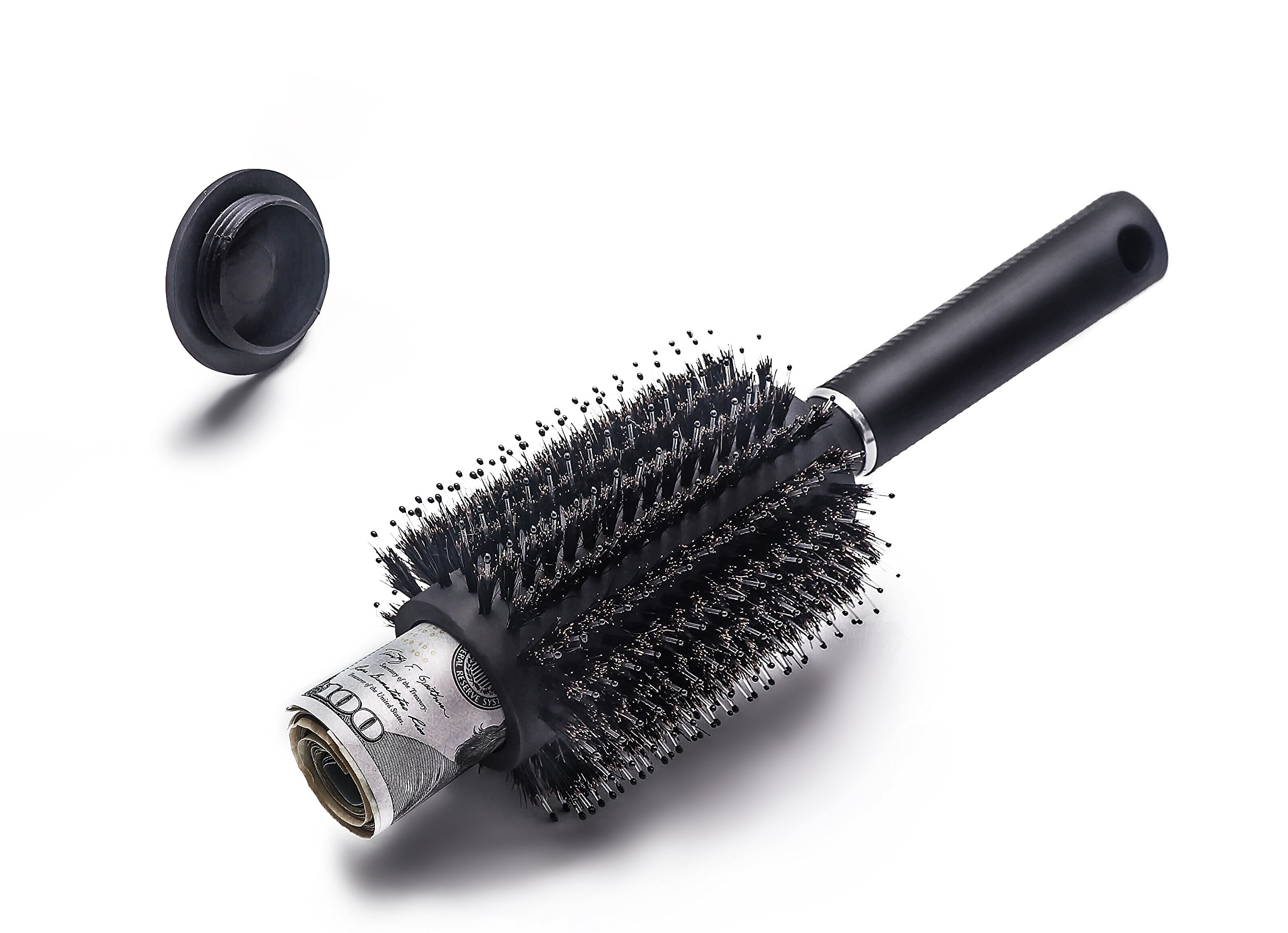 Photo 1 of Hair Brush, Travel Safe Round Brush, Safe Brush with Discreet Removable Lid with Smell Proof Bag Can Protection Small Jewelry, Key, Portable Storage Hair Brush