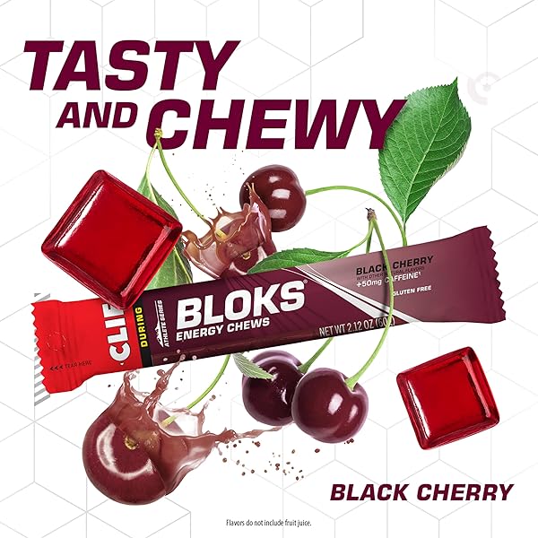 CLIF SHOT BLOK BLKCHRY CFFN ORG 3 2.1OZ (PACK OF 18)