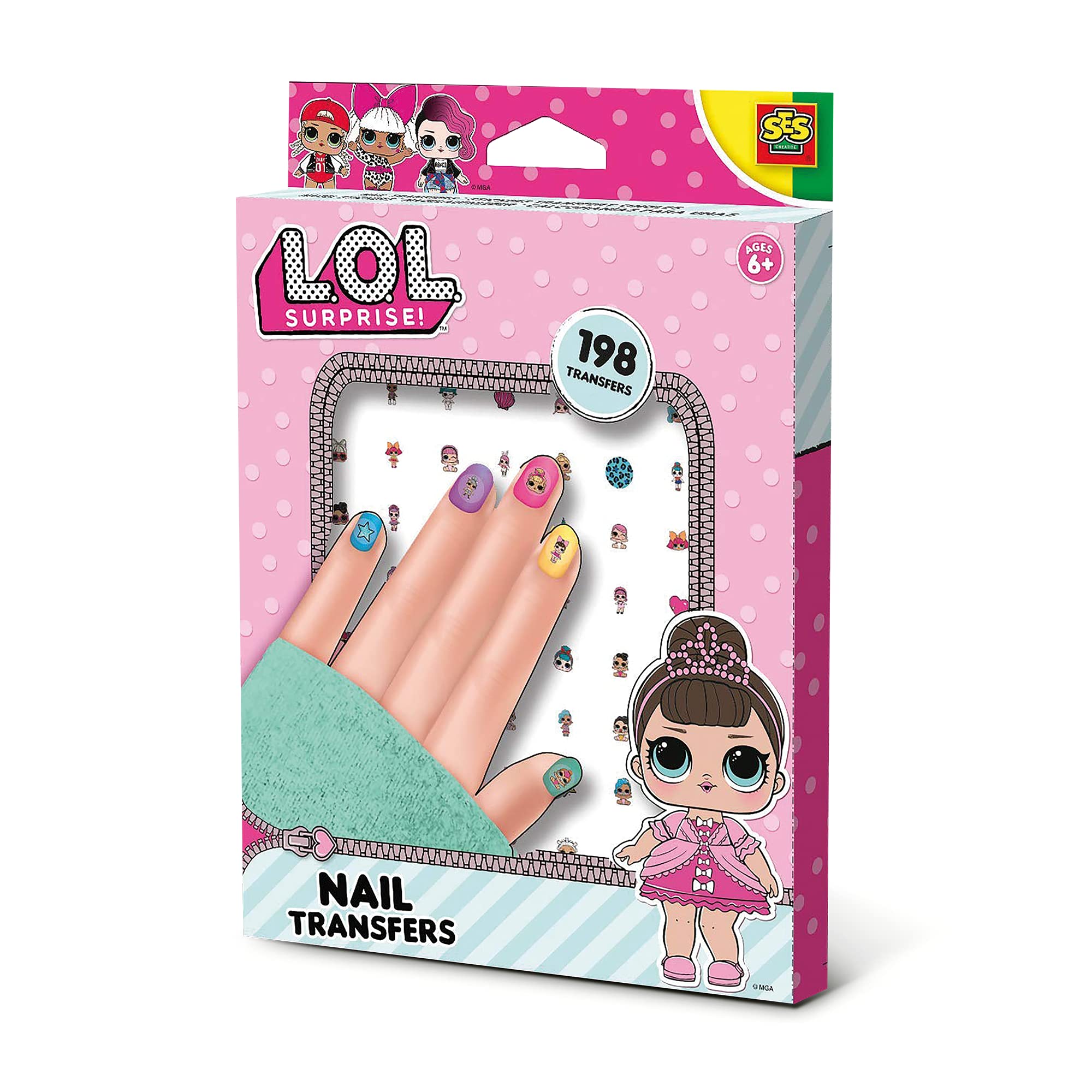 SES Creative 14193 L.O.L. Surprise L.O.L. Nail transfers, Bunte Aufkleber — image 1