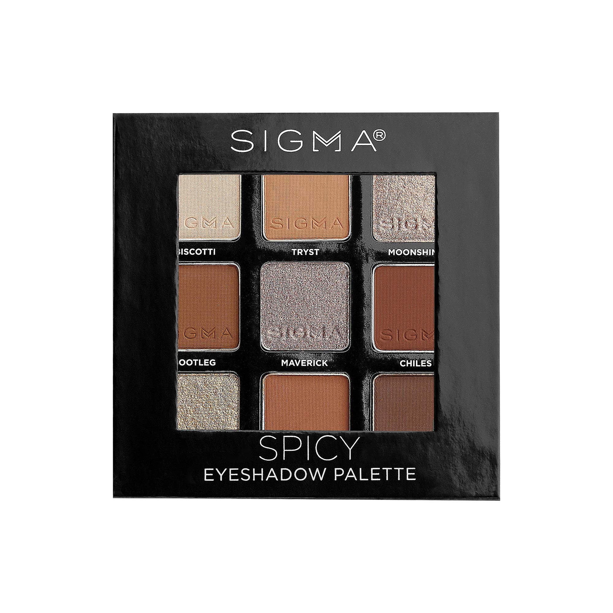 Sigma Beauty On-the-Go Eyeshadow Palette - Spicy - 9 Bold Eyeshadow Shades in Matte, Shimmer and metallic Finishes - Highly Pigmented Vegan Eye Makeup Palette - Clean Beauty Products — image 1