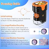 BEBANG Digital Microscope for Kids 4K Screen 1000X w 32GB Case Slides view 7