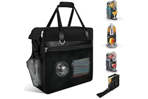 LOLLIDO Portable Carrying Bag for Ninja Slushi Machine FS300/FS301 - Dustproof Travel Case for Frozen Drink Maker - Storage Bag Cover for Slushie Machine - Thick Padding Protector (Front-Opening, Black)
