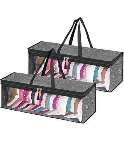 Bacs De Rangement Porte-Chapeaux De Baseball, Organisateur De Casquettes 24 Poches Avec Poches Profondes Transparentes Pour Afficher Collection De Casquettes De Baseball Conteneur Pliable Empilable