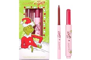 ColourPop x The Grinch Berry Grinchy Lip Makeup Kit - Limited Edition Lip Liner & Plumping Gloss Duo- Holiday Gift Set for Women (2 Count)