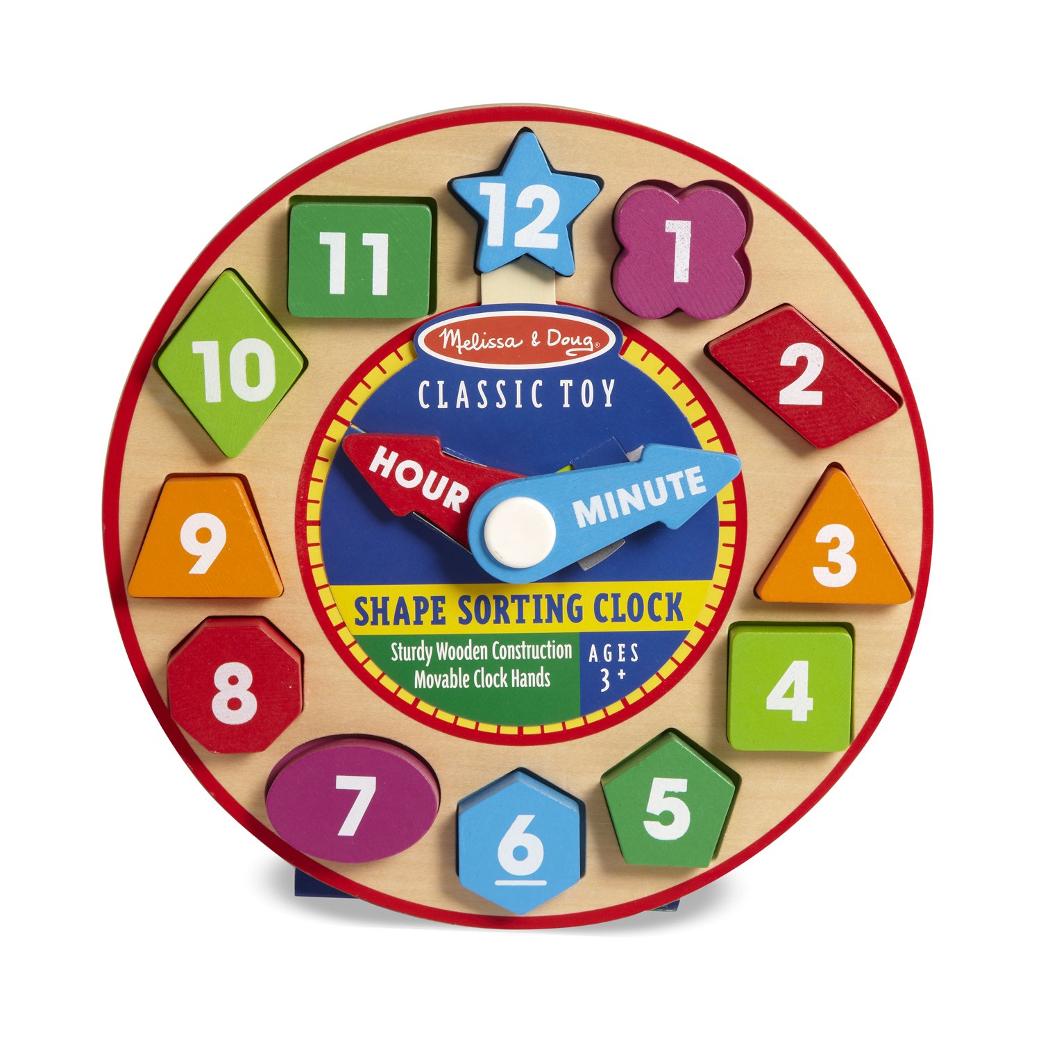 melissa and doug wooden clock