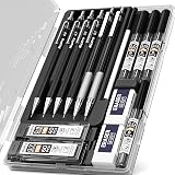 Nicpro 6 PCS Art Mechanical Pencils Set 0.3 0.5 0.7 0.9 mm with 2mm Lead Holders view 9