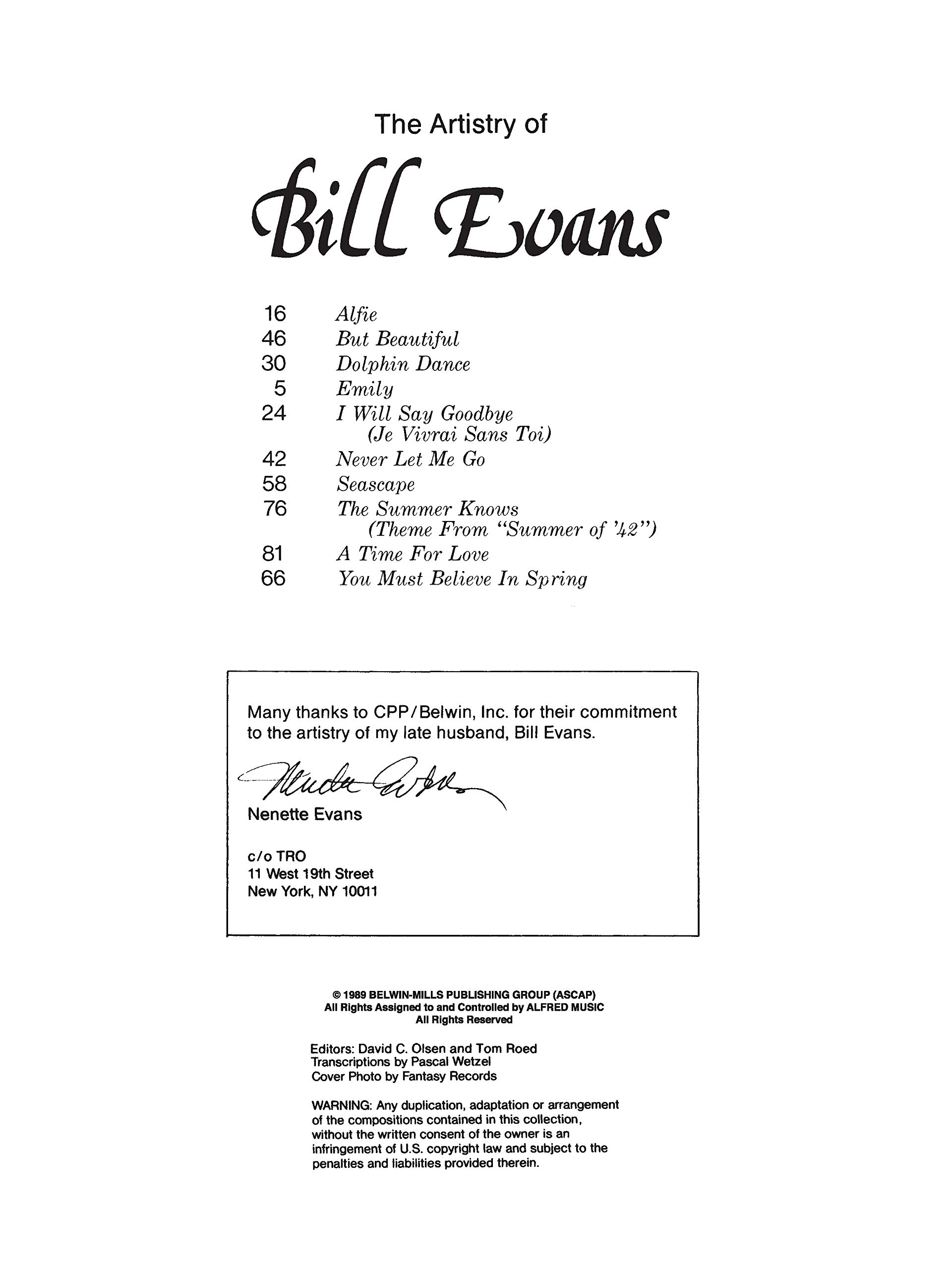 Amazon The Artistry Of Bill Evans Evans Bill Piano