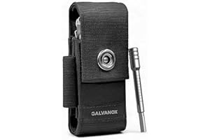 Galvanox Nylon Sheath for Leatherman Multi-Tools - Medium Holster Pouch for Belt with Bit Extender Included (Silver)
