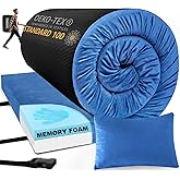 Aodisman Sleeping Pad,3-inch Thick Memory Foam Camping Mattress,Portable Roll-Up Mat for Car/Tent/Floor/Cot/Travel,Comfortable Pad for Guests Sleepover