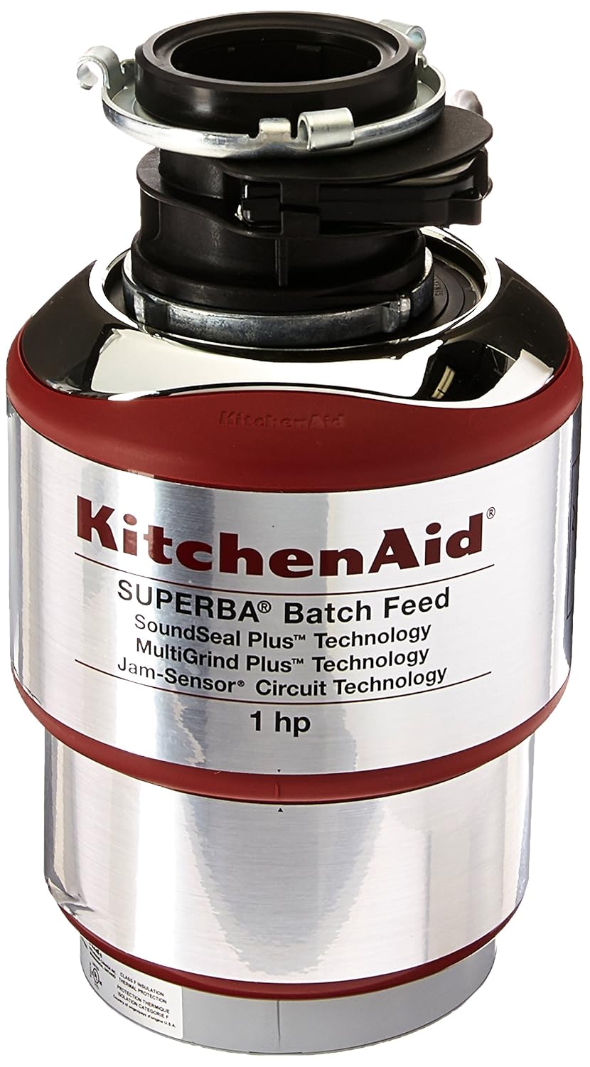 Kitchen Aid Kbds100T 1 Hp Cover Control Batch Feed Garbage Disposal