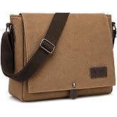 Cota's home Men's Canvas Messenger Bag, Compact Satchel for Work | JAPANESE BRAND | COMPACT DESIGN &ndash; Compact canvas messenger bag for A4 and US Letter. Check laptop dimensions before purchase.