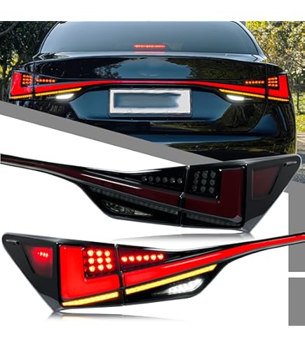 Amazon.com: inginuity time LED Black Tail Lights for Lexus GS350