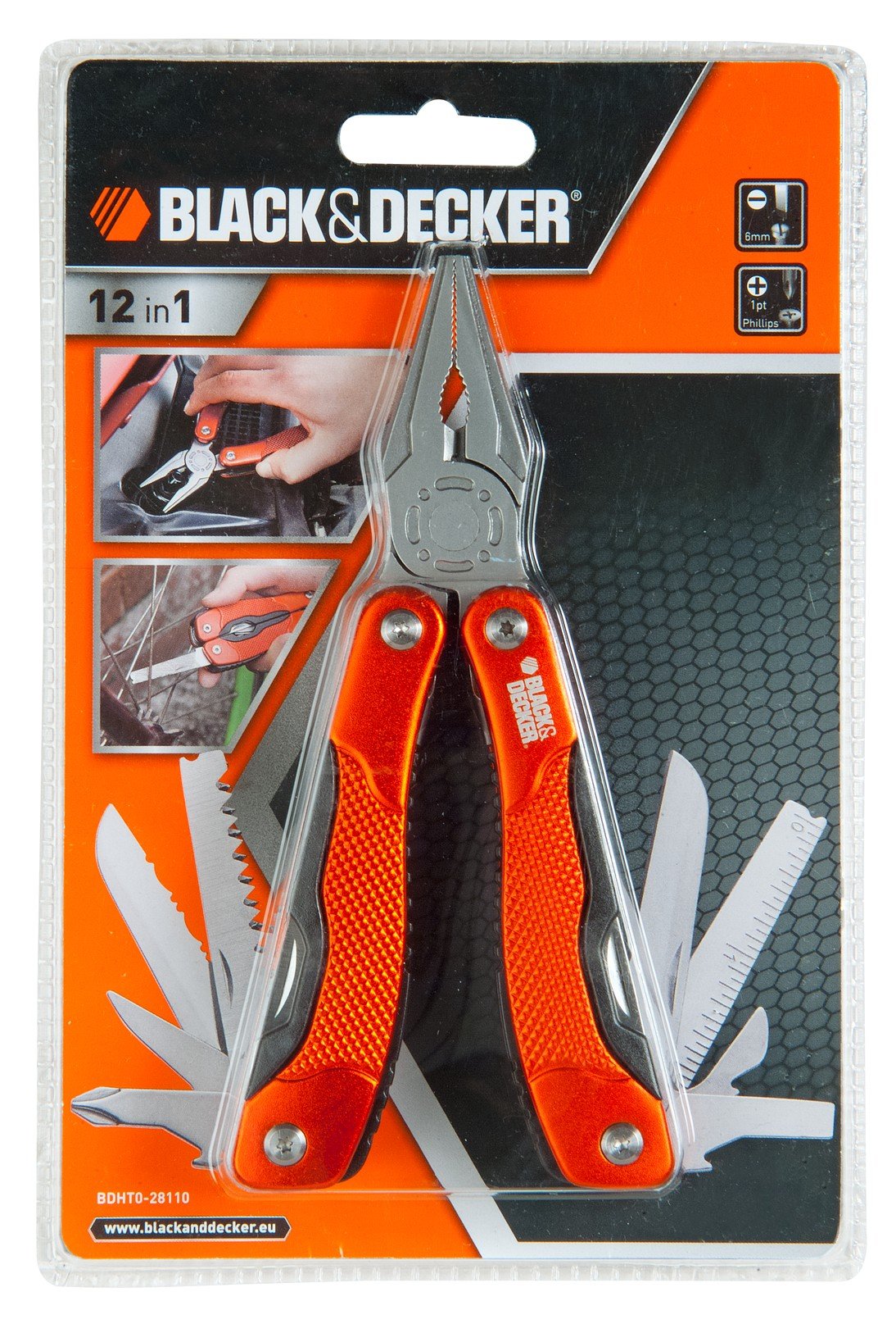 Black+Decker Bdht0-28110 Multifunktionswerkzeug, Schwarz/Rot, 21.5 x 14.5 x 3 cm 2