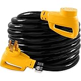 Camco 30' PowerGrip Heavy-Duty Outdoor 50-Amp Extension Cord for RV and Auto | Allows for Additional Length to Reach Distant 